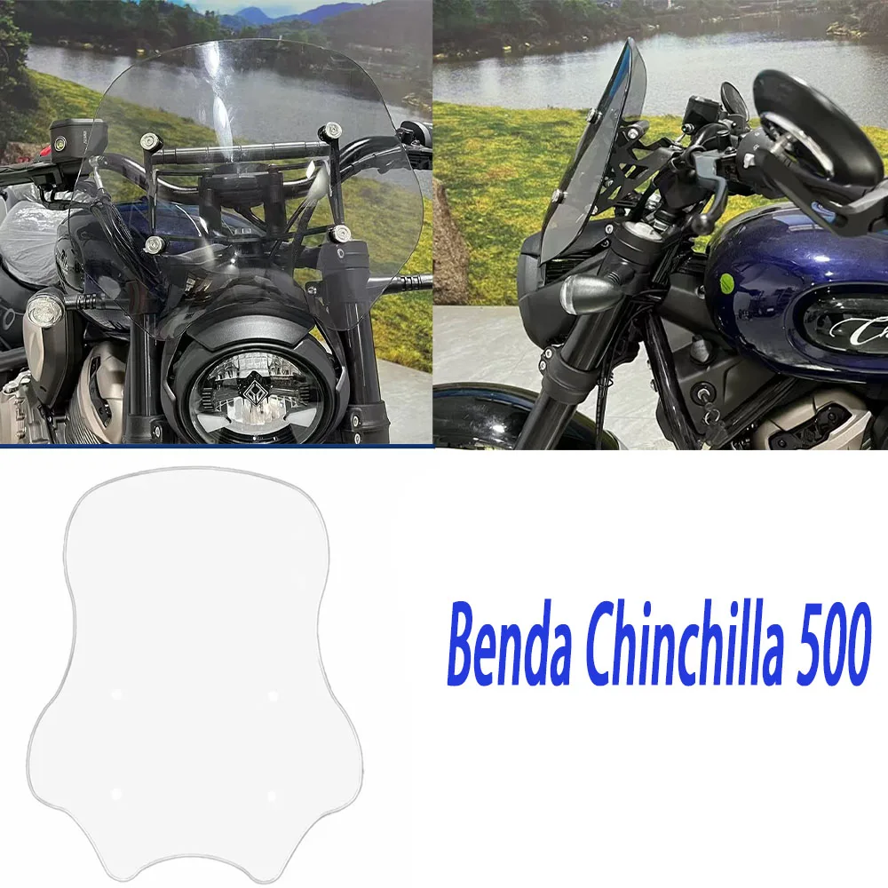 Suitable For Benda Qila 500 Qila 500 Qila 500 Qila Windshield Windshield Wind Deflector Front Glass Transparent