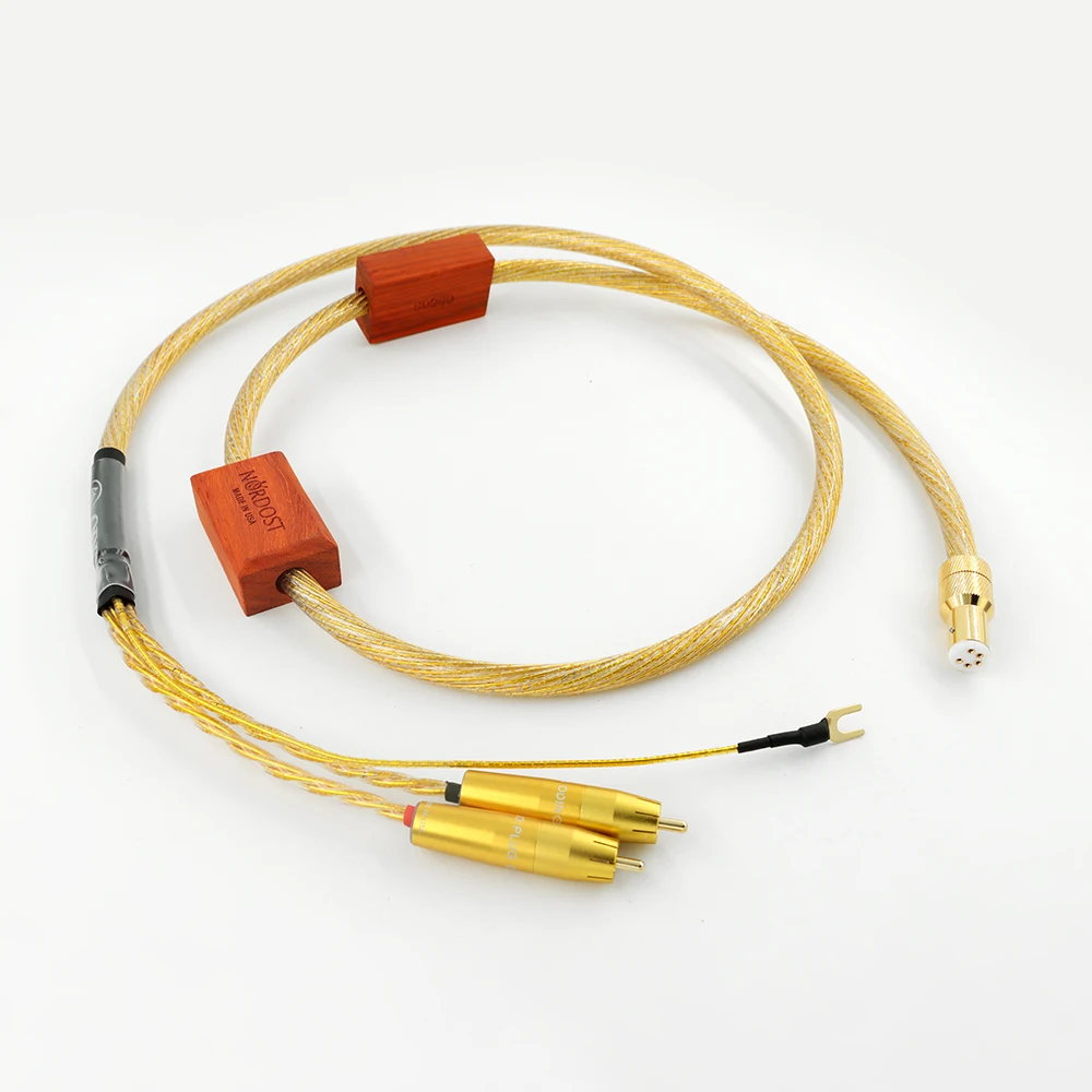 CABLE TONEARM GOLD PHONO RCA Cable macho Viny HIFI