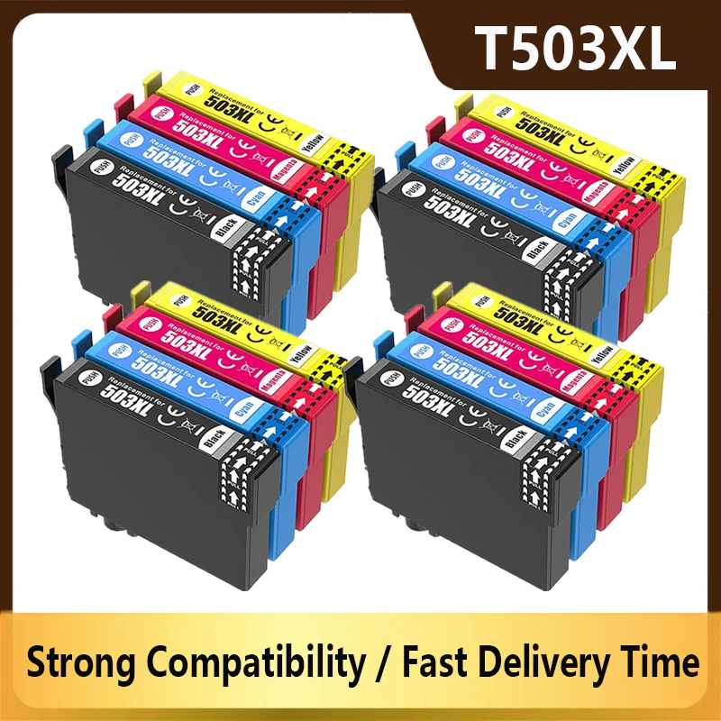 503 503xl compatible Ink Cartridge For Epson T503 T503xl XP-5200 XP-5205 WF-2960DWF WF-2965DWF Printers