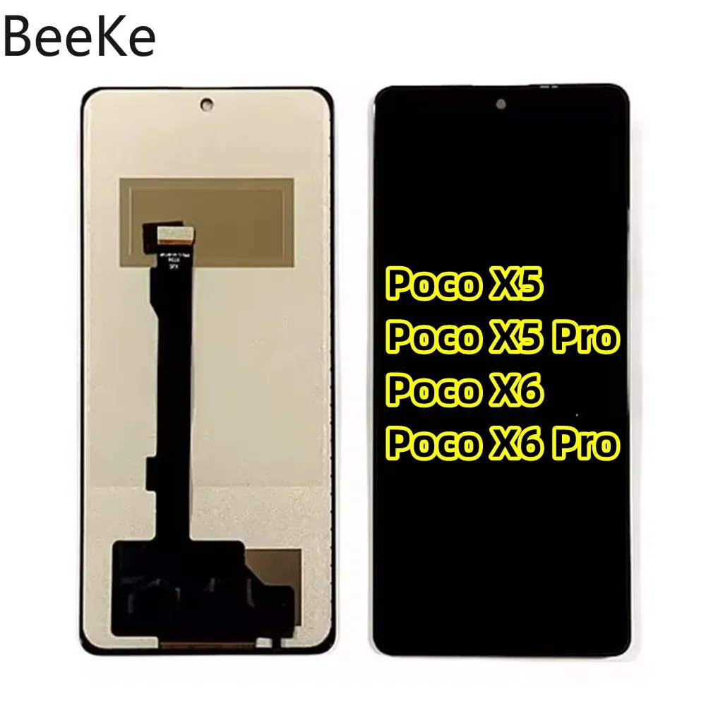 LCD Original / TFT For Xiaomi POCO X6 X5 Pro F5 5G LCD Display Screen Touch Digitizer Assembly Replacement