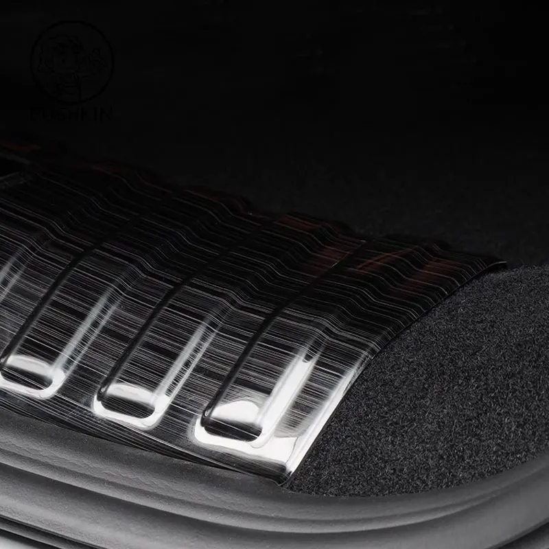 Rear Trunk Bumper Guard Cover Sticker Boot Plate With logo For XPENG G9 xiaopeng G9 Car Style Protector Decoration Accessories
