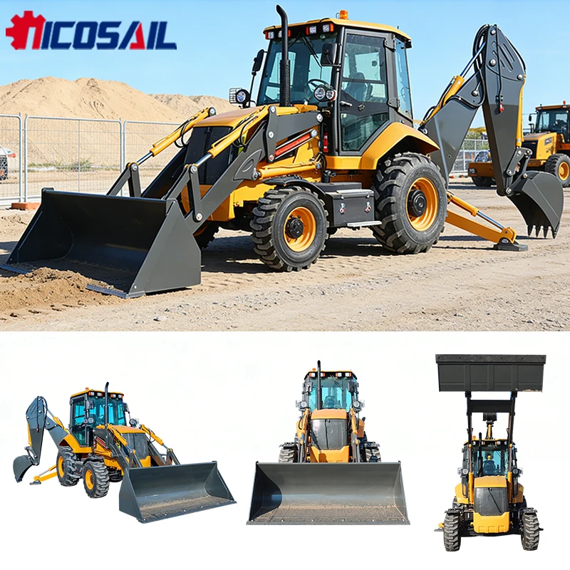 

CE Certified Euro 5 Backhoe Loader 3.5Ton Mini Compact Backhoe Loader For Small Construction And Farm