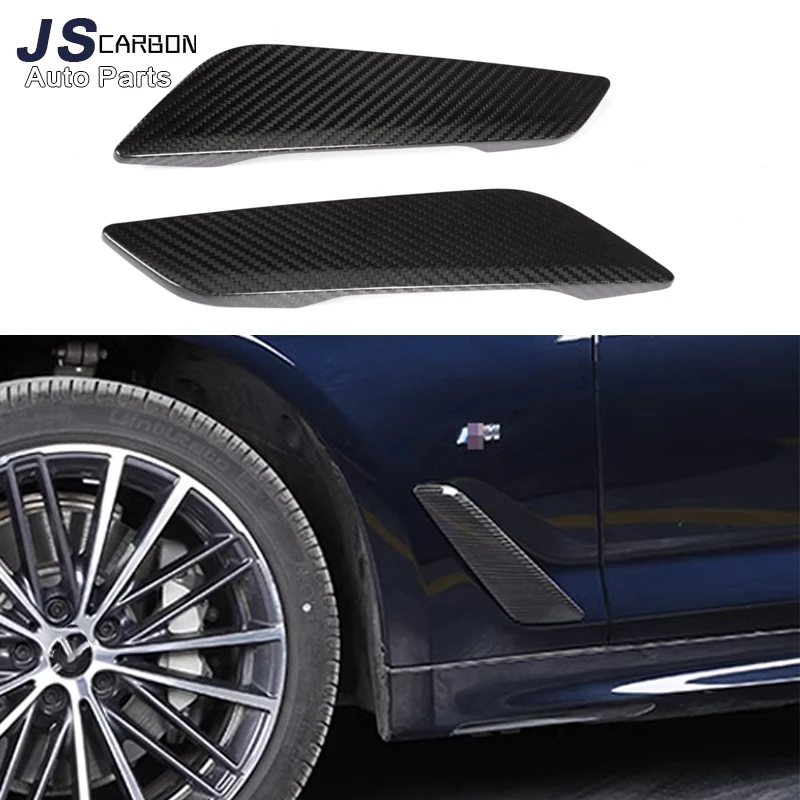 

For BMW 5 Series G30 G38 2017+ Carbon Fiber Car Accessories Side Air Vent Cover Trim Fender Sticker Upgrade body kit