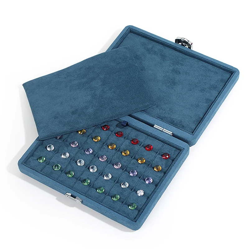 Wildleder Schmuck Halskette Verpackung Geschenk Box Bare Diamant Display Box Ring Gesicht Lagerung Box Schmuck Set Geschenk Box