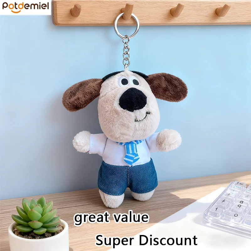 

New Headmaster Dog Plush Doll Backpack Pendant Cute Cartoon Car key pendant Keychain Stuffed Plush Toys Children's Birthday Gift