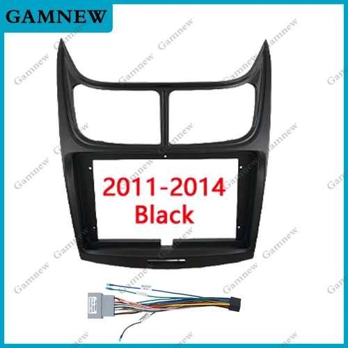 Imagen 2 del producto Adaptador de Fascia de marco de coche de 9 pulgadas, decodificador de caja Canbus, Kit de Panel de montaje de tablero de Radio Android para Chevrolet Sail 2011-2018