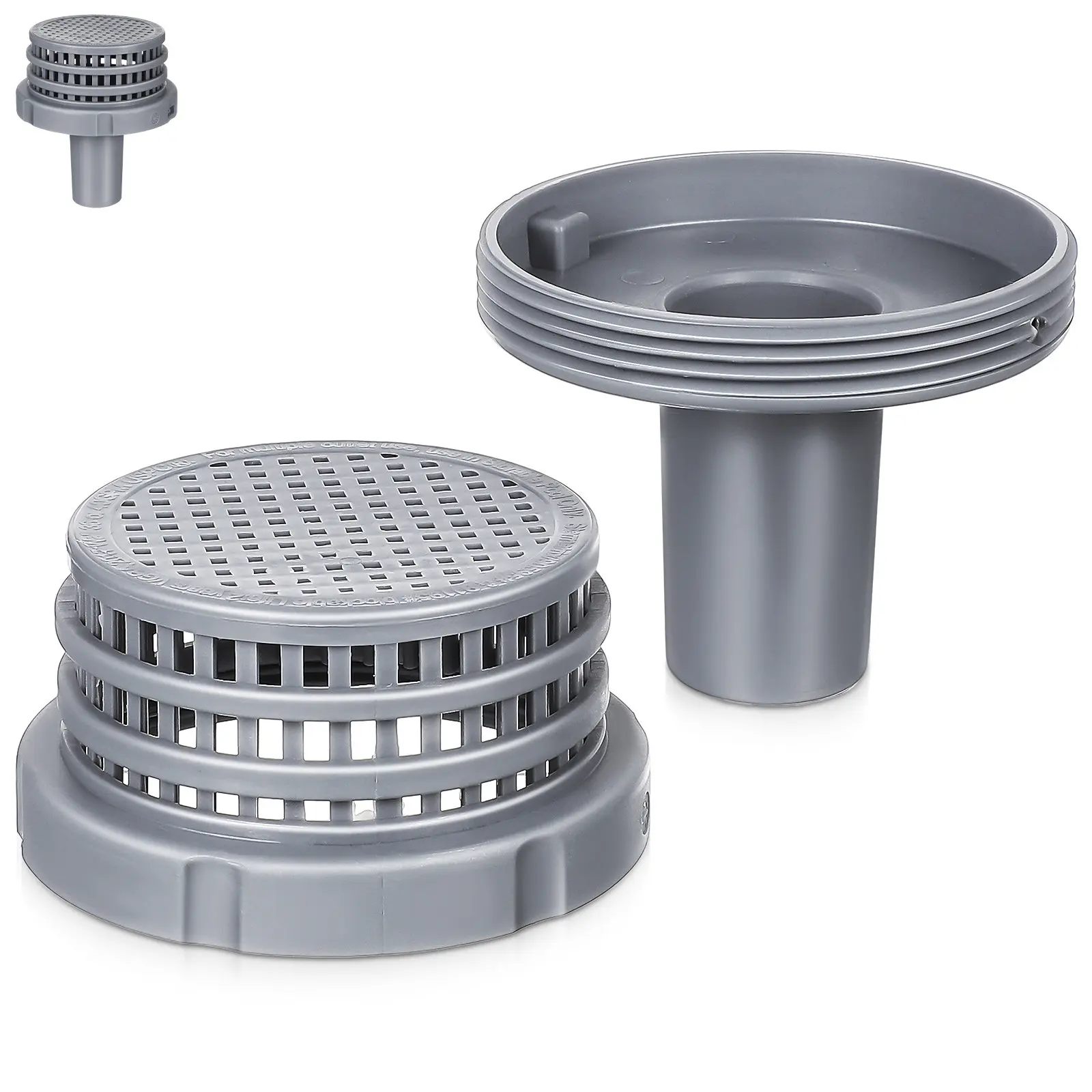 Pool Filter Basket Replacement Pool Screen Basket Heavy Duty Plastic Strainer for Drain Valve Filter Efficient Particle Capture