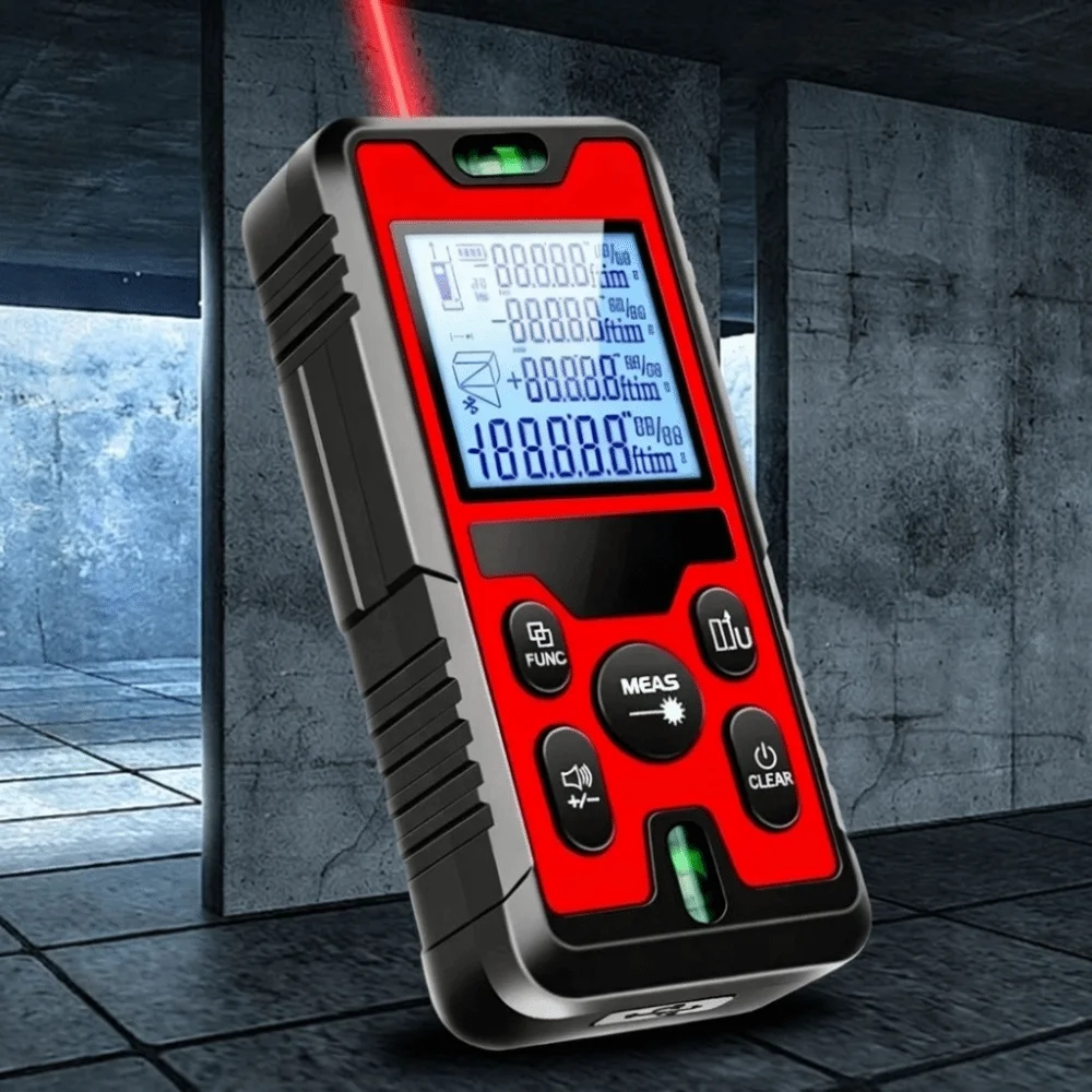 High Precision Laser Distance Meter 120m Rechargeable Laser Rangefinder Professional Durable Digital Laser Ruler