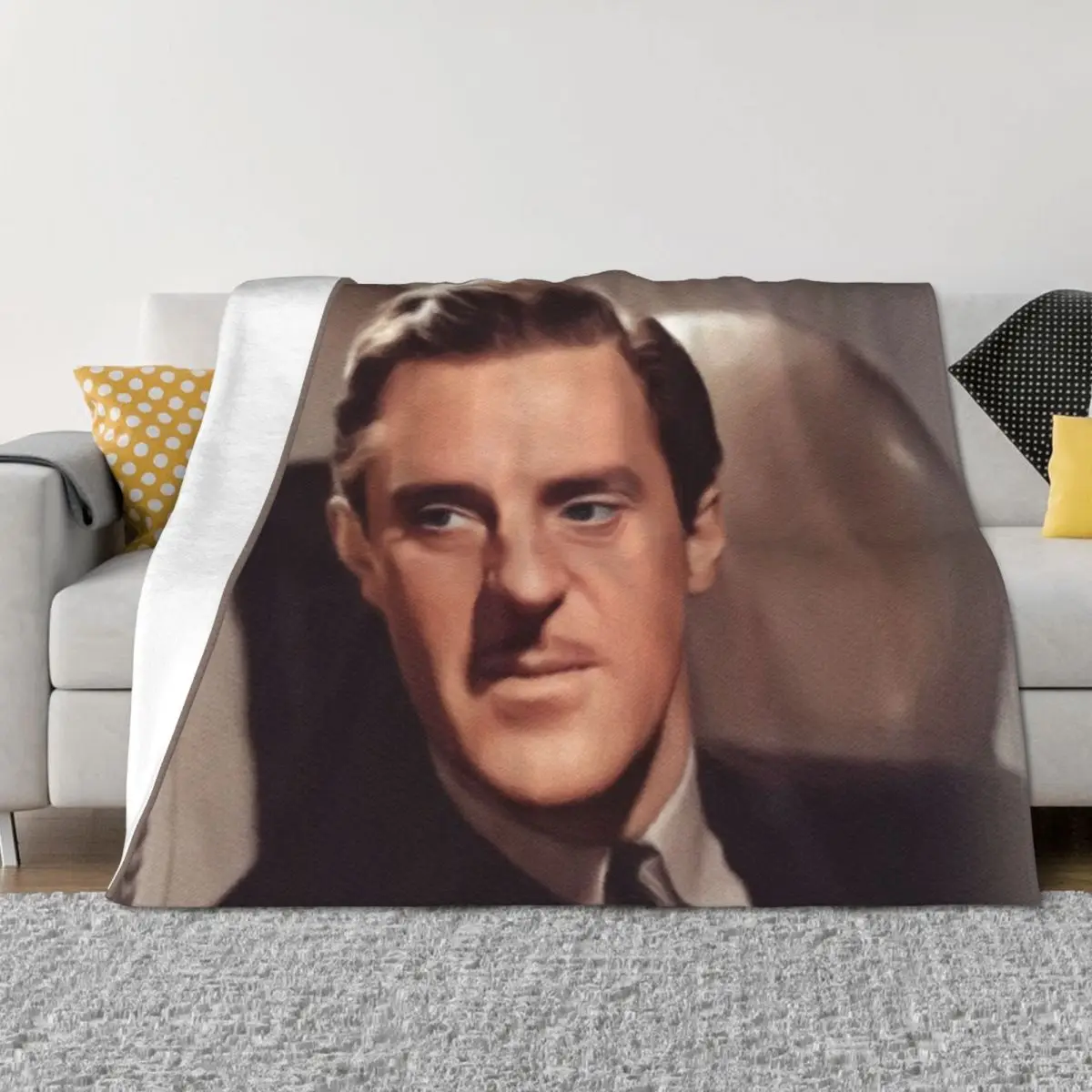 

Basil Rathbone, Movie Star Throw Blanket Retros Extra Large Throw warm winter halloween Blankets