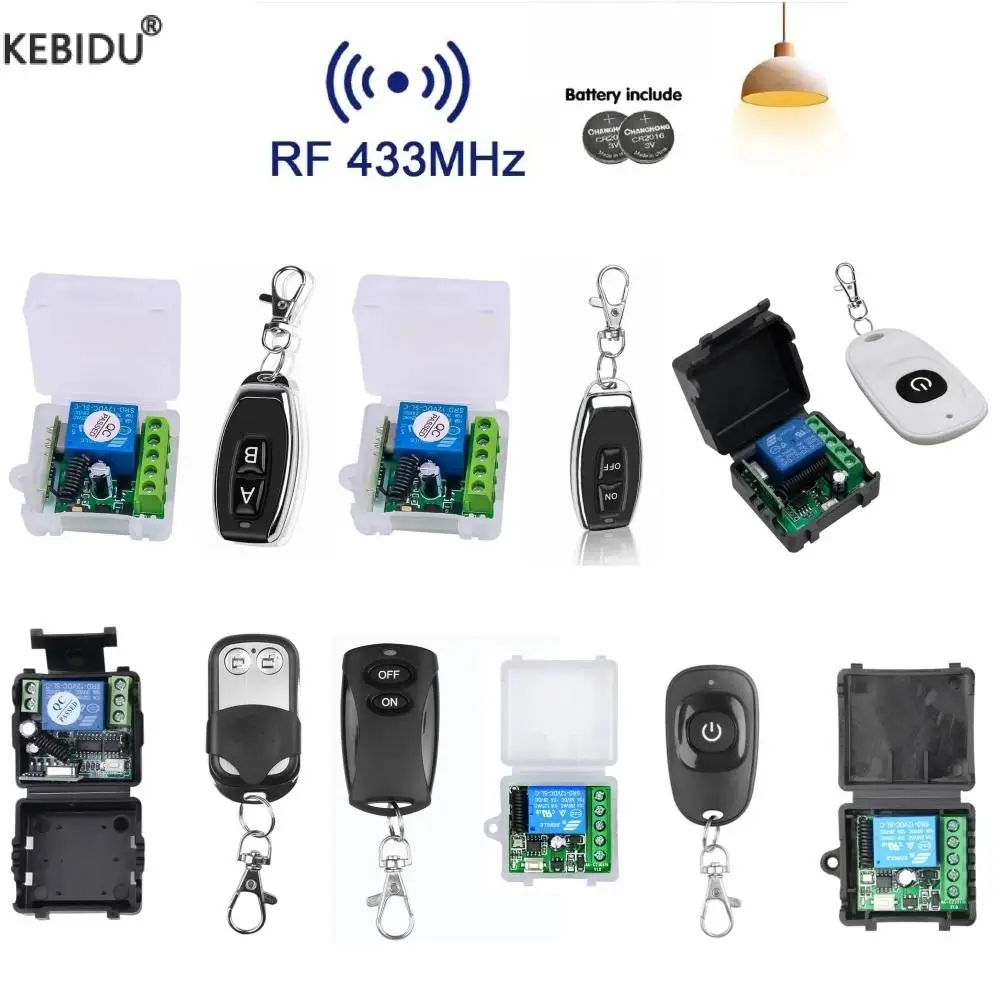 433Mhz przełącznik zdalnego sterowania DC 12V 1CH przekaźnik moduł odbiornika na wyłączonym nadajniku dla silnik do pompy wodnej urządzenie