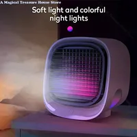 Portable Mini Air Conditioner Wireless Air Cooler USB Rechargeable Cooling Fan Portable Air Conditioner For Room Camping Cars