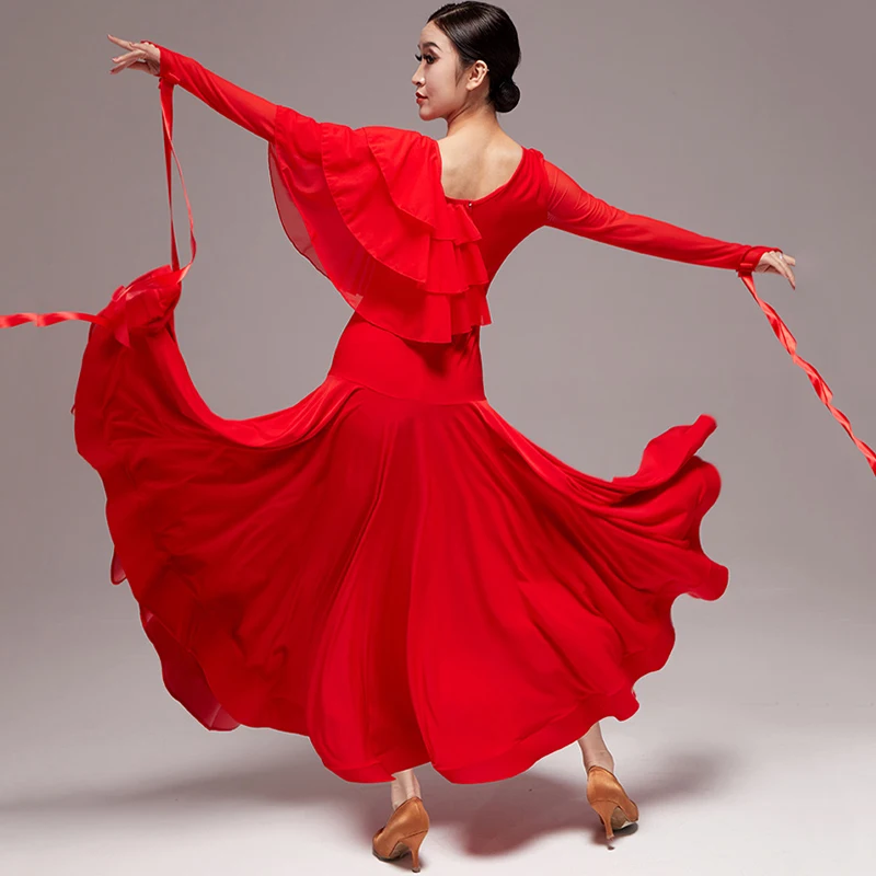 2023 Women New Ballroom Waltz Modern Dance Dress Competition Standard Dancing Clothes TXH-FL114