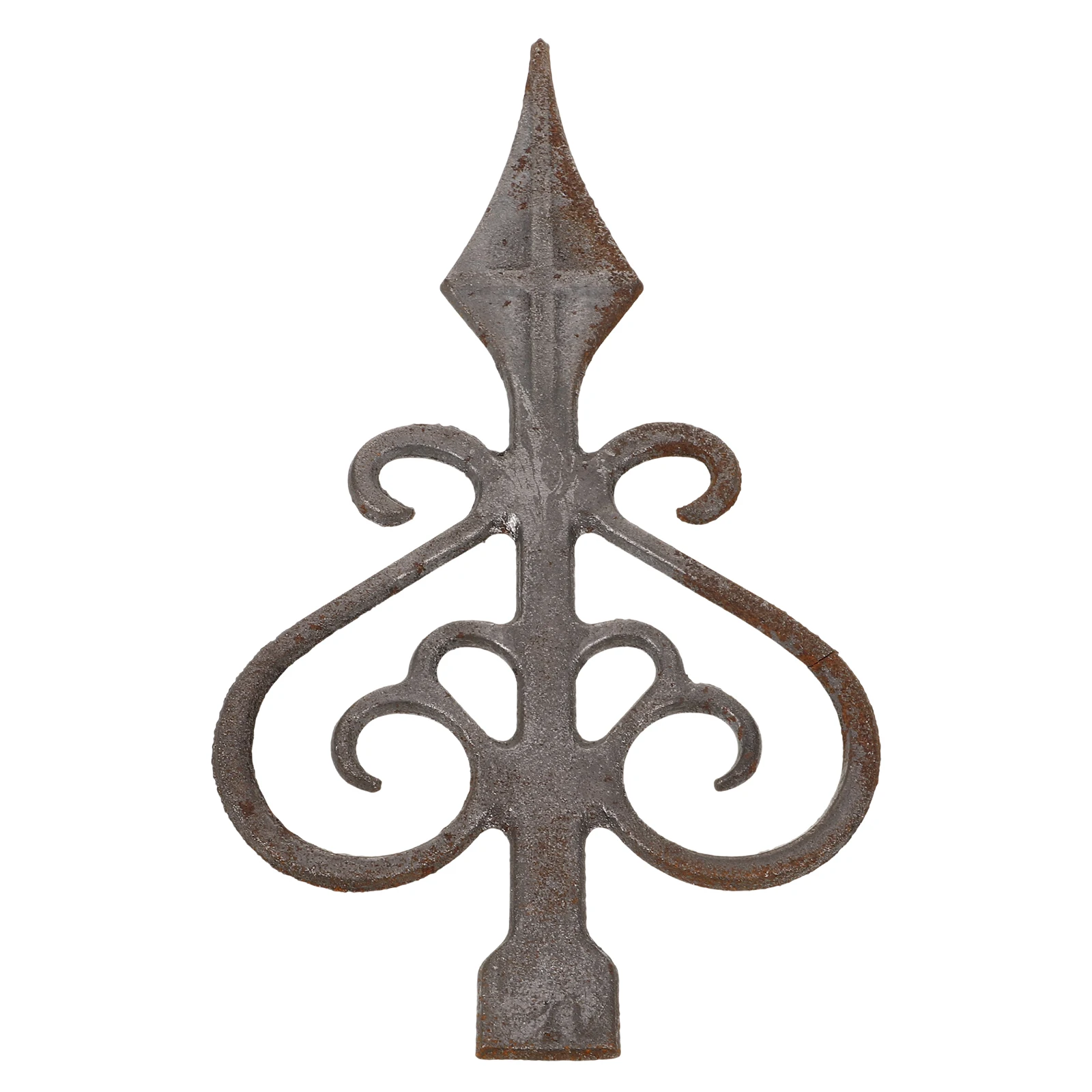 

Cast Iron Fence Finials Decorative Post Tops Garden Spike Pointed Shape Metal Gate Border Construction Tools Fence Decor