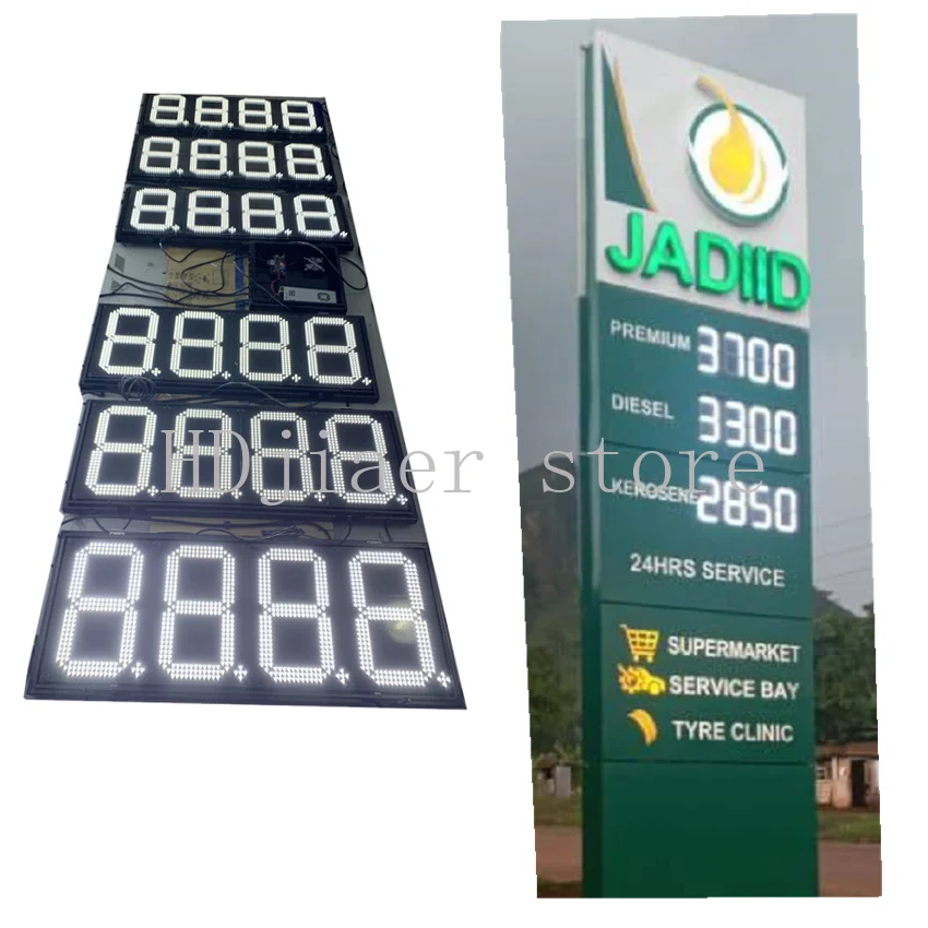 

Gas Station Fuel Price Display – High-Visibility LED PCB Board for Price Showing