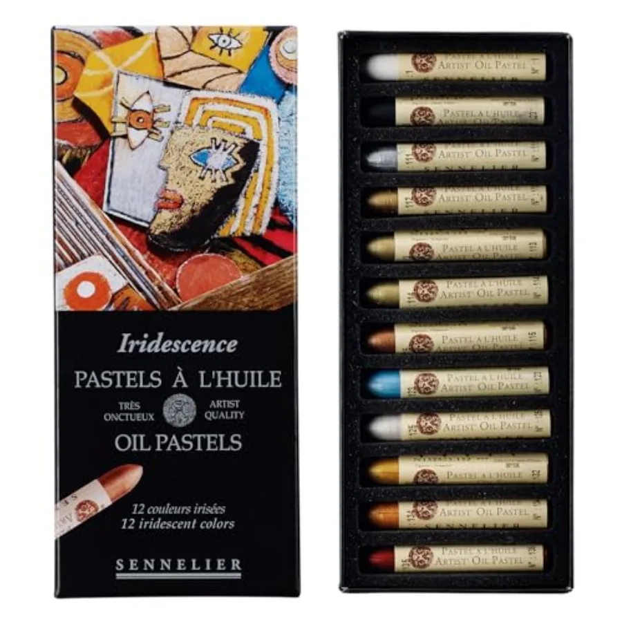

Oil French Pastel for Professional Artists, Iridescent Set of 12