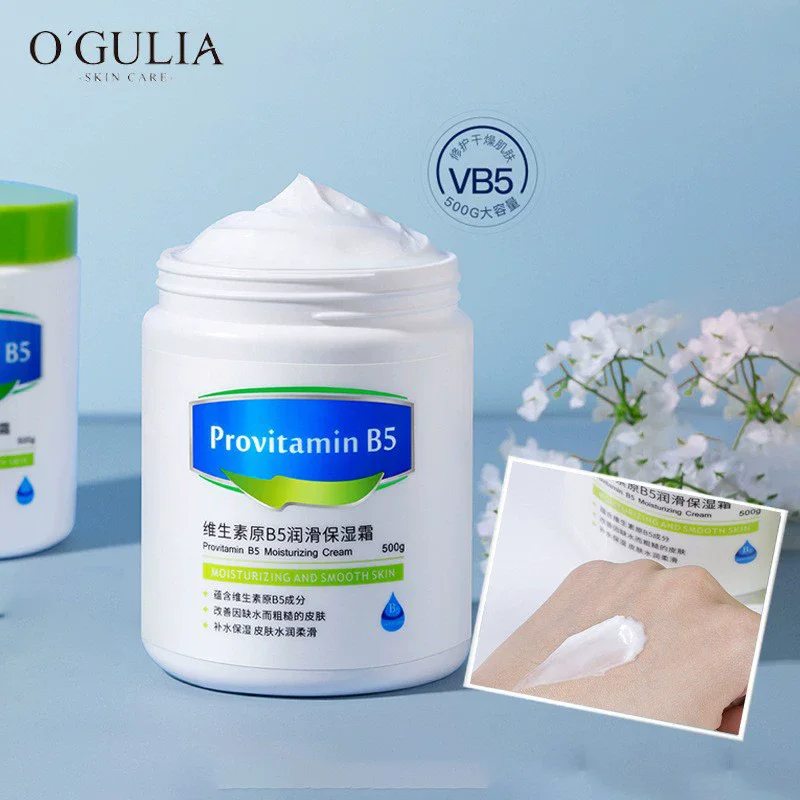 Vitamin B5 Moisturizing Cream 500g Hydrating and Lubricating Face Cream, Light Fragrance, preventing dryness and cracking, moist