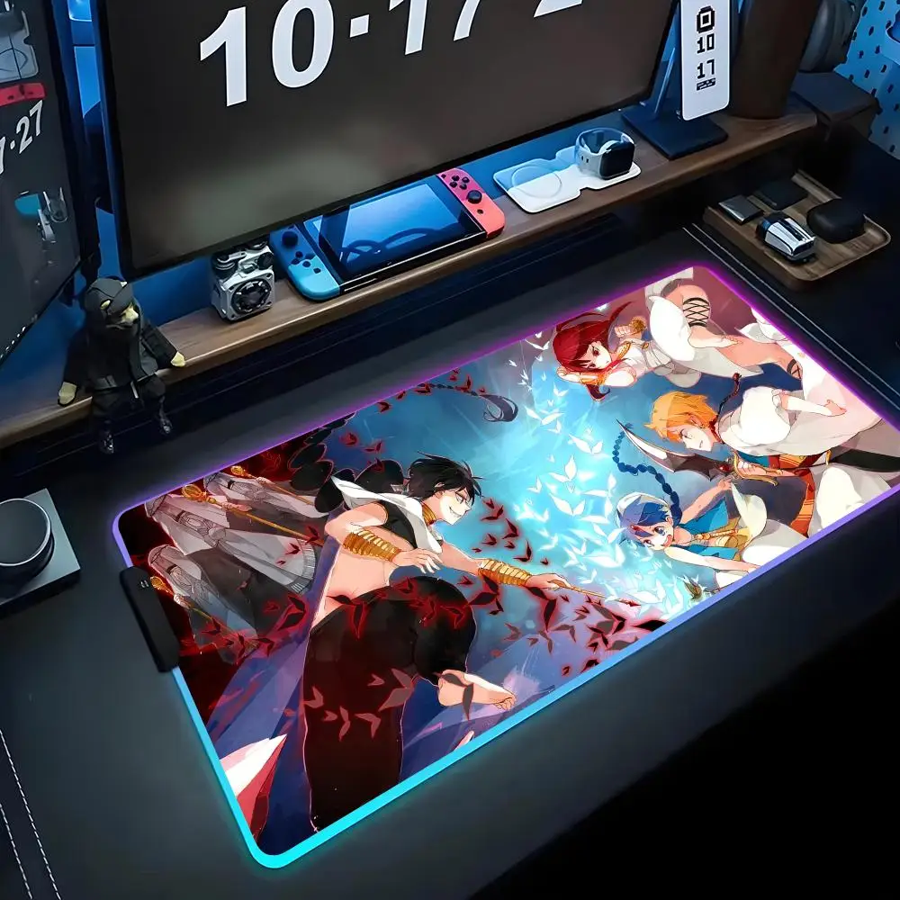 

Игровой коврик для мыши Magi Mouse Pad RGB, большой светодиодный коврик для ПК, светящийся коврик для мыши, большой коврик для клавиатуры, настольный коврик с подсветкой