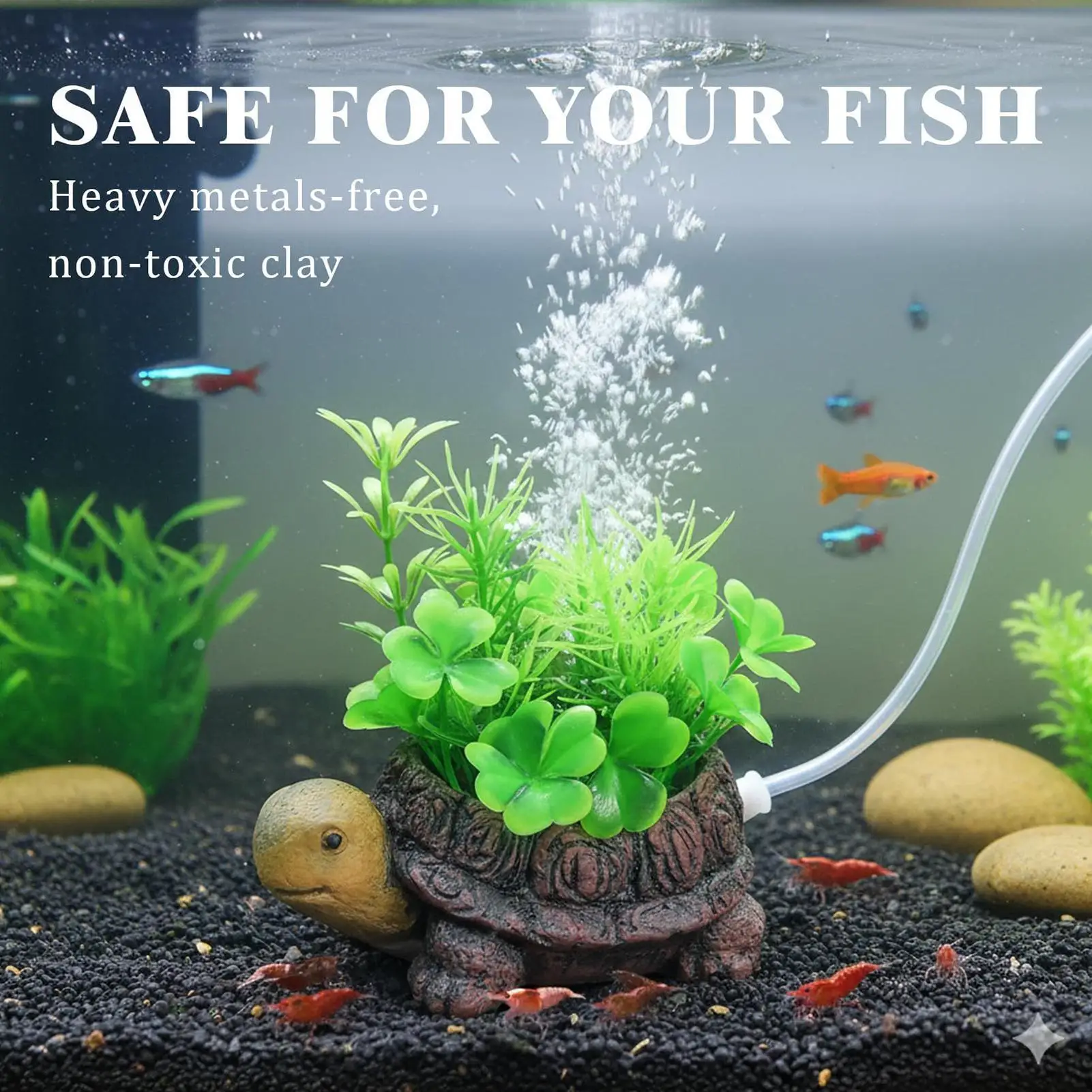 

Аэраторы для аквариумов в форме черепахи, тихие, с мелкими пузырьками, декор для черепашьих аквариумов, прудов, ведер, дома