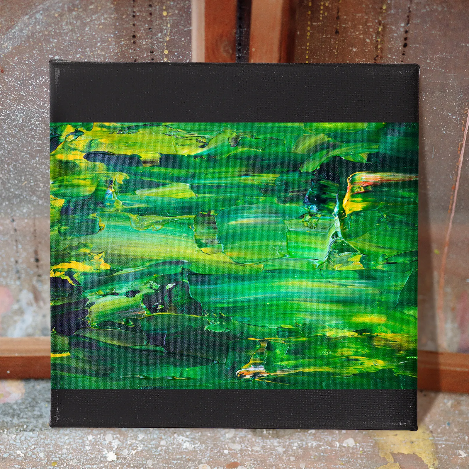 2Pcs Black Painting Canvas Stretched Frames High Tension Artist Canvas Panels for DIY Oil Water Painting Supplies