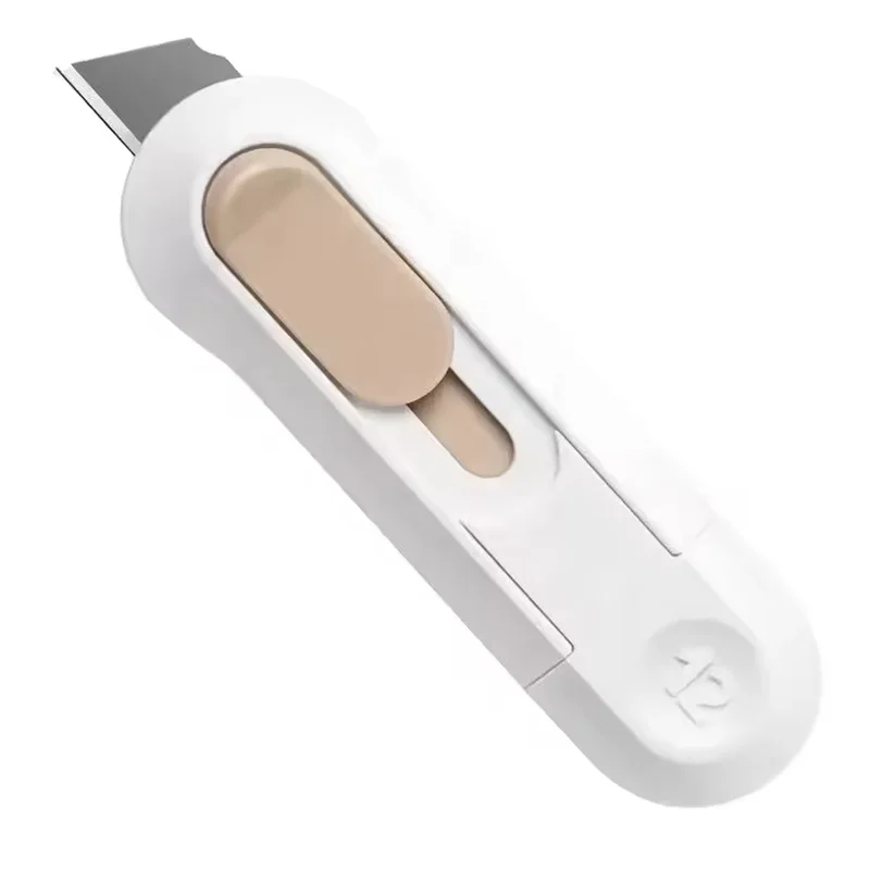 Portable Mini Paper Cutter Quality Artwork Knife Automatic Rebound Box Opener Pocket Cutter For Office Supplies Home Stationery