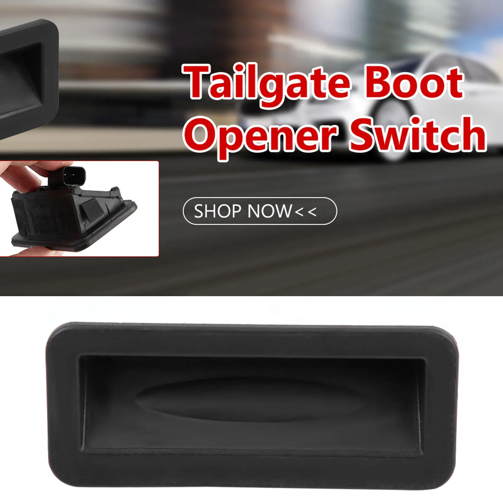 

1PC Black Tailgate Boot Lid Opener Switch 6M5119B514AD Replacement for Ford Focus Fiesta C Max S Max Galaxy Mondeo Kuga