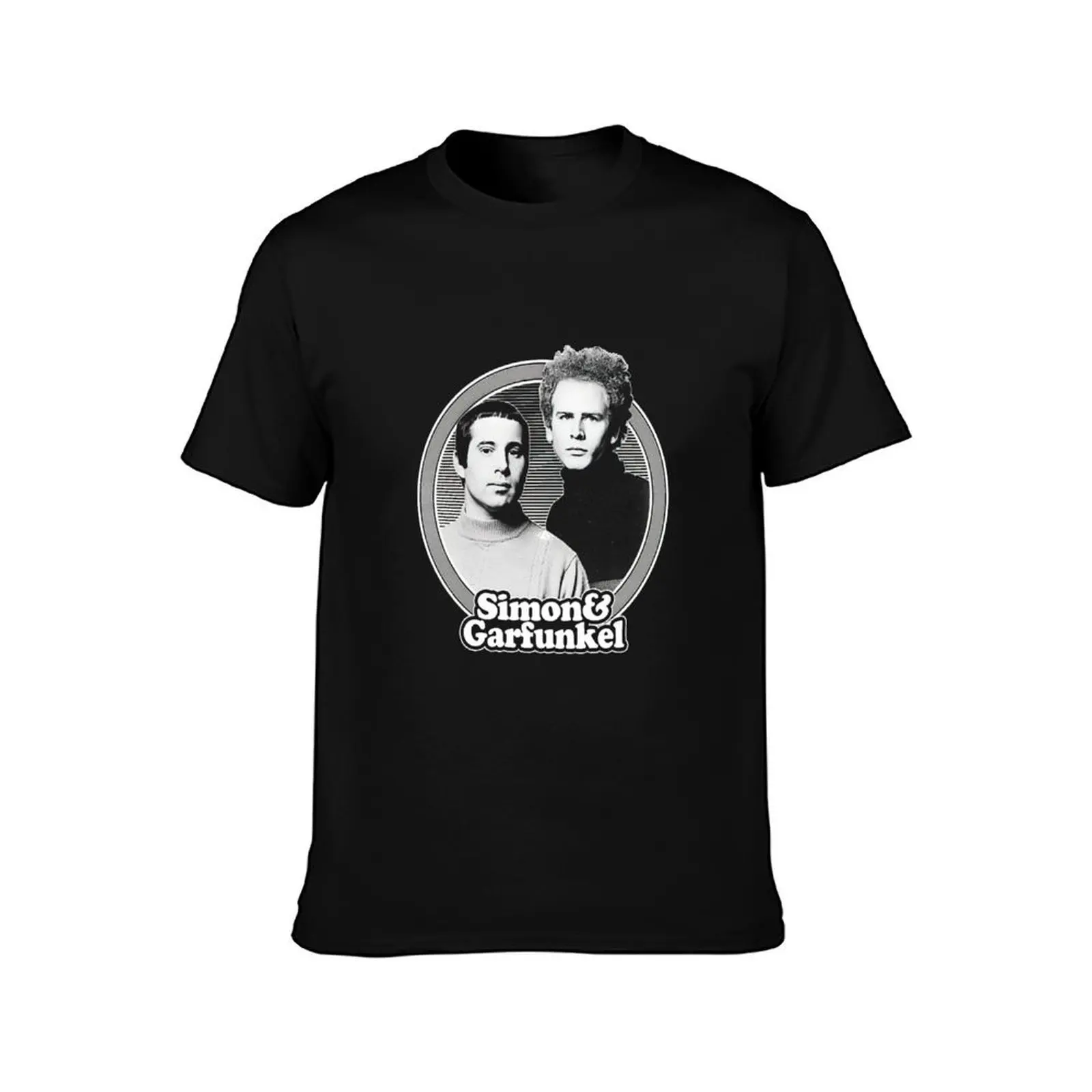 Simon & Garfunkel T-Shirt, Summer Casual Cotton Tee, Oversized Streetwear Tops, Vintage Graphic Print, Loose Fit Short Sleeve