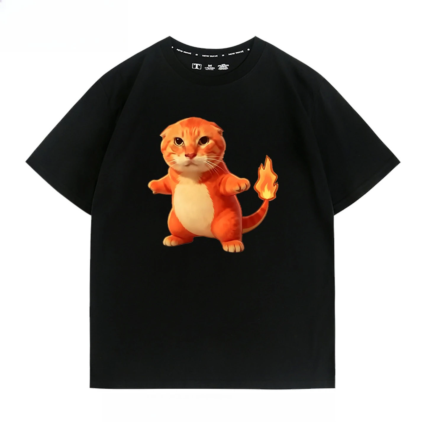 

Pokemon Animation Derivatives Printed Short Sleeve T-Shirt Men's and Women's New Fashion Casual Cotton Popular