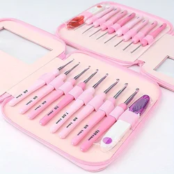 Comfort Crochet Set, Thick Grip, Ergonomic Soft Handle Hooks Set with Various Sizes-Perfect for DIY Knitting Crocheting Supplies