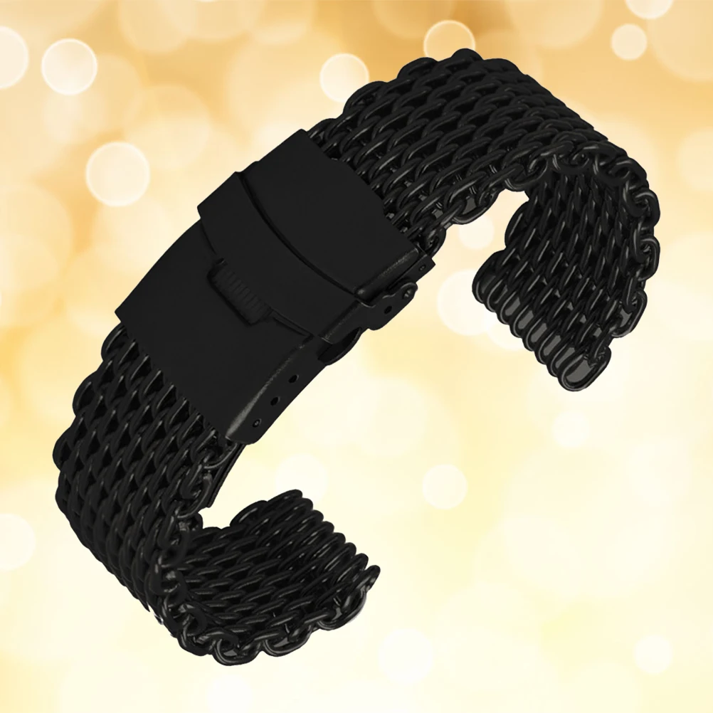 

Metal Watch 24 Mm Stainless Steel Watchbnad Mesh Band Stainless Steel Durable Comfortable For Daily Sports Use