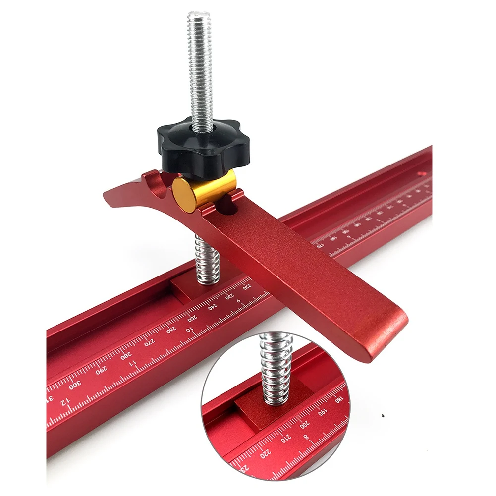 Woodworking T-Track Hold Down Clamp Set Aluminum T-Slot Table Workbench Wood Fixture Jig Clamping Blocks Platen B