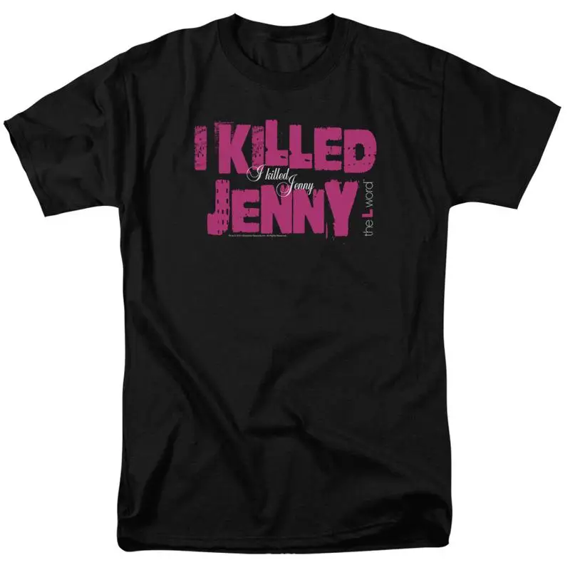 

Футболка с логотипом The L Word I Killed Jenny, мужская лицензированная классическая телешоу, черная