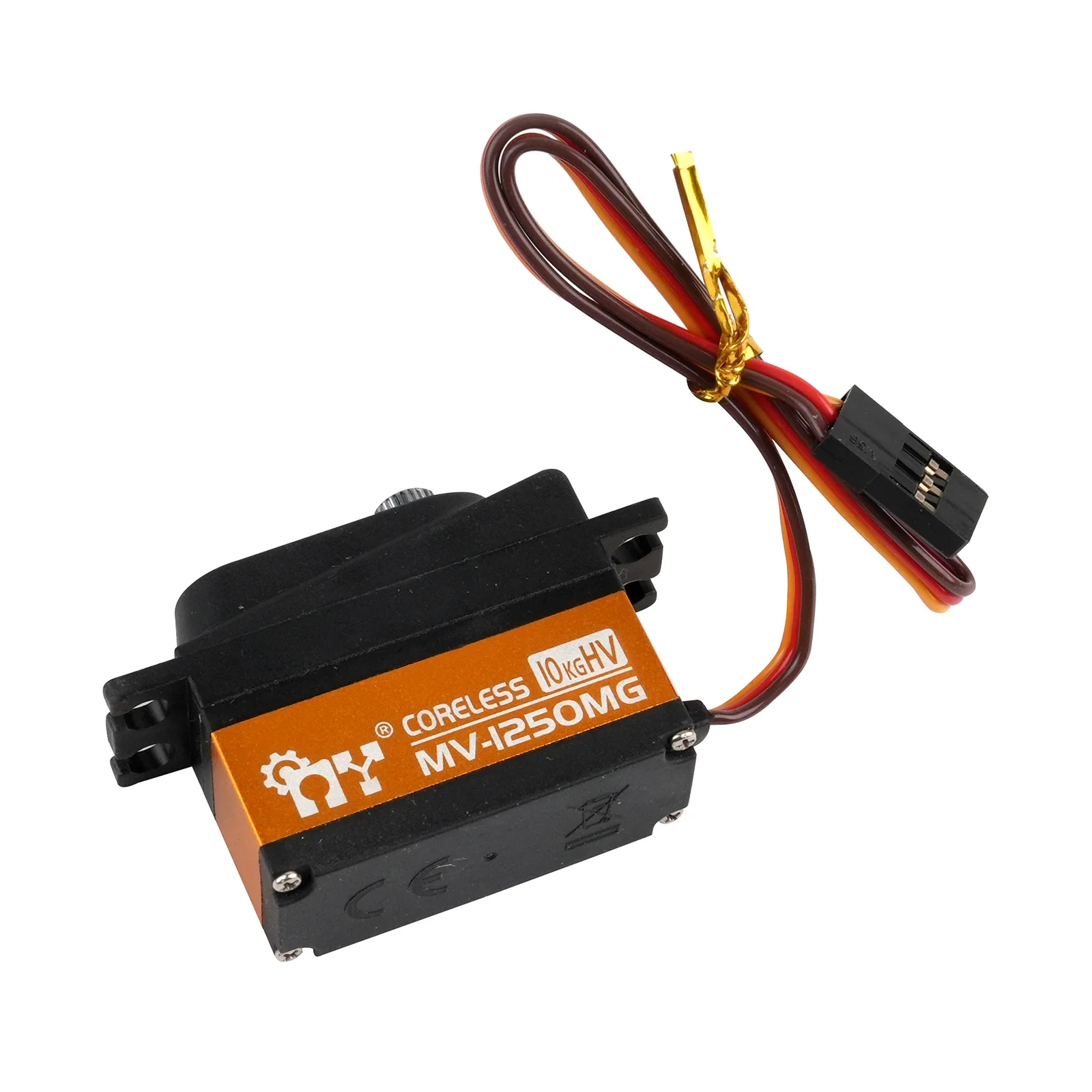 MV-1250MG 10kg HV Digital Servo Metal Gear Coreless Motor High Torque RC Servo Motor for RC Car Crawler Aircraft Drone