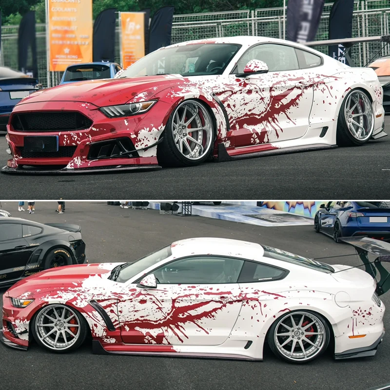 High Quality PET Car Wraps Vinyl Film Custom Inkjet Design Car Doodle Sticker Gloss Car Vinyl Wrap Vehicle Wraps