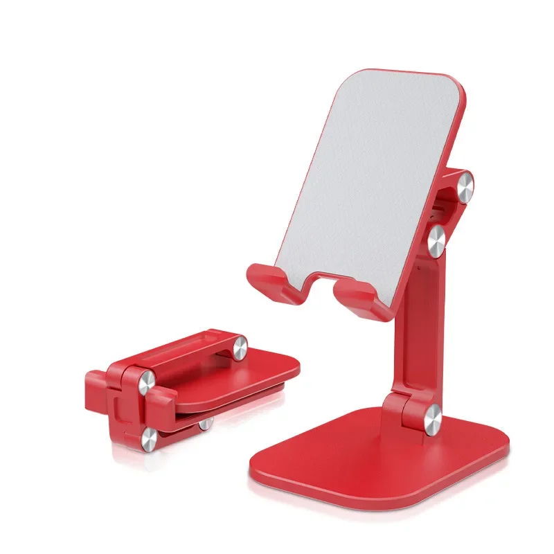 ABS Three Sections Foldable Desk Mobile Phone Holder For iPhone iPad Tablet Flexible Table Desktop Adjustable Cell Smart