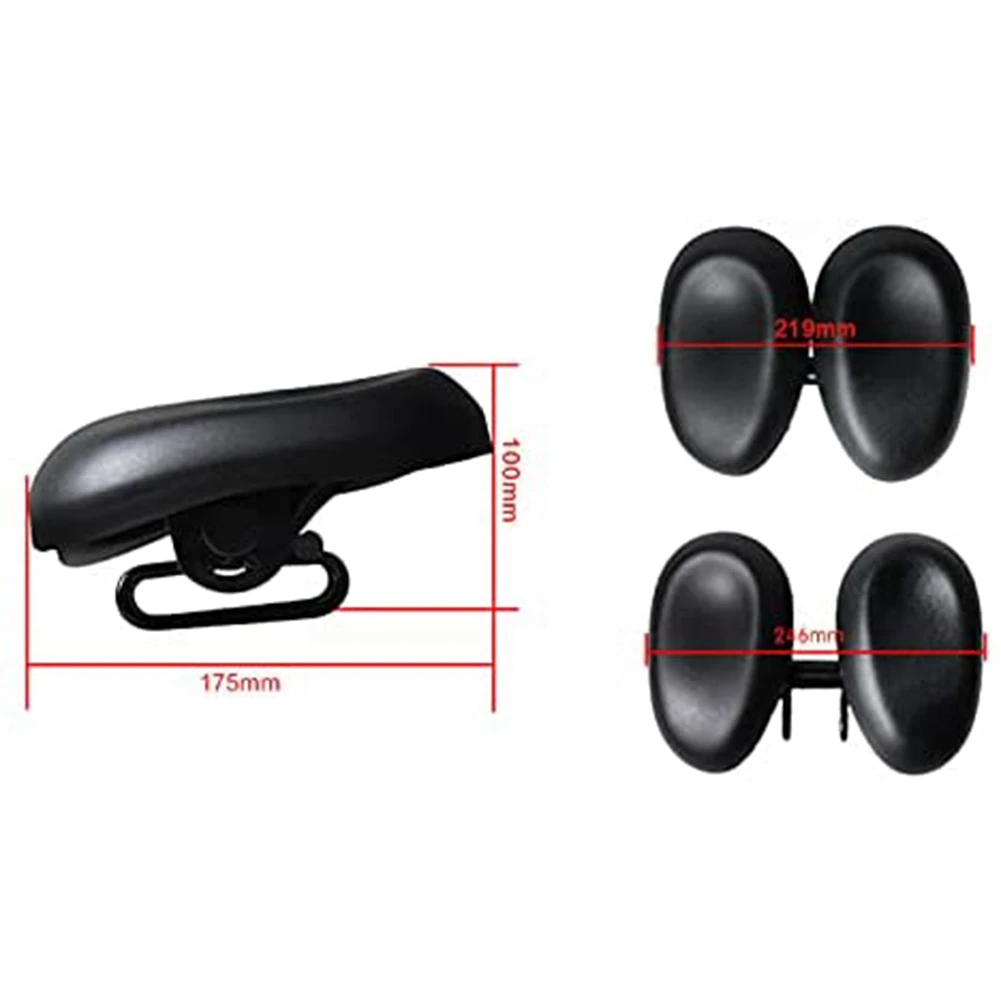 New Noseless Bicycle Seat Comfortable Bicycle Seat for Men Women Ergonomic Soft Double Pad Saddle Cushion