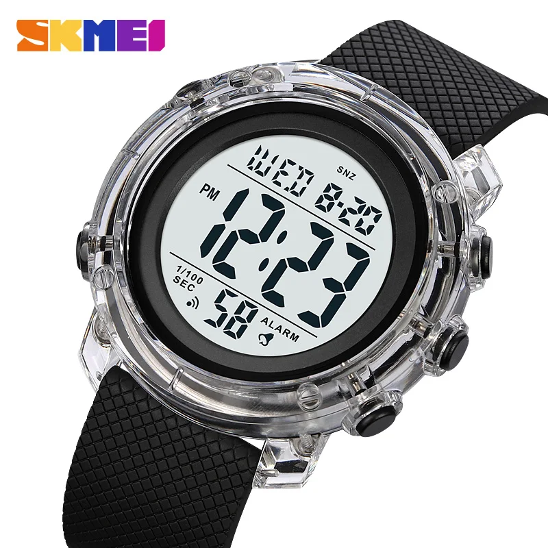 

SKMEI Brand Women Men Watches Electronic Movement LED Light Digital Watch Luxury Outdoor Clock Stopwatch Countdown Wristwatch