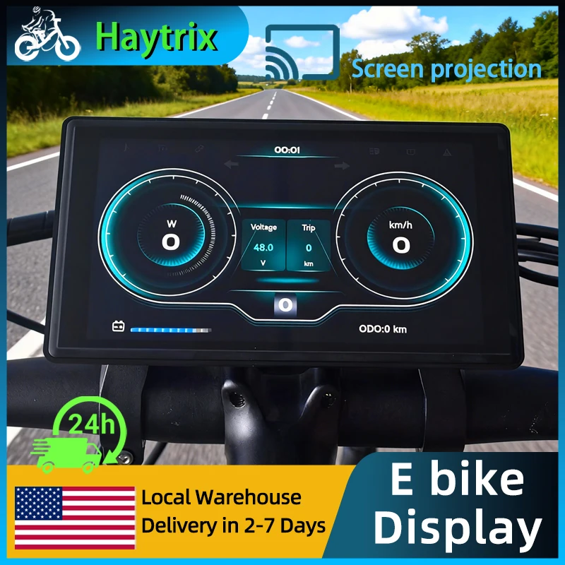 

[Haytrix-US] Fatbike V20 Screen EBike LCD Display Bicycle Speedometer Cycling Computer for Bikes Accessories