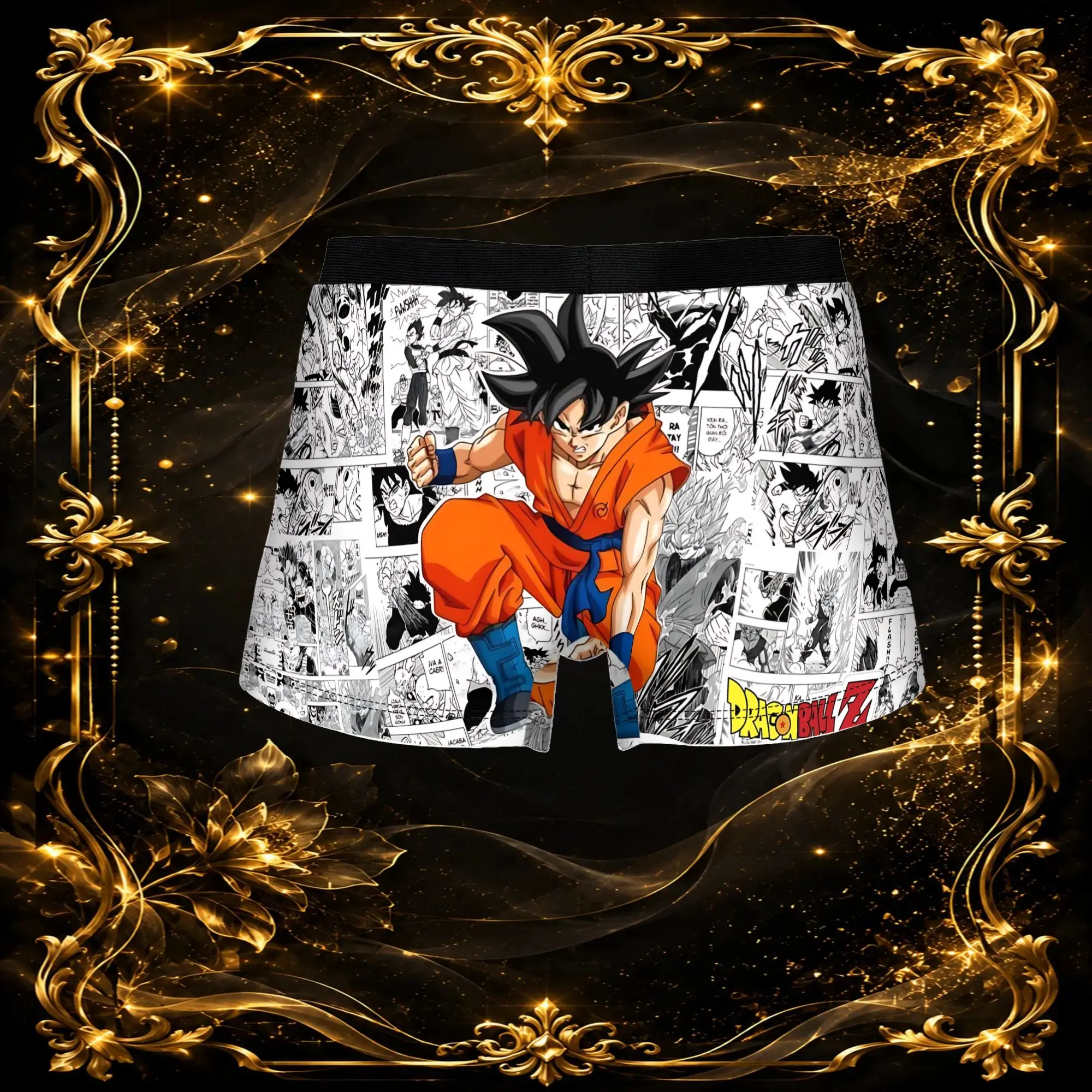 3Pcs Dragon Ball Z boxers  Underpants Homme Panties Men's Underwear Sexy Shorts Boxer Briefs