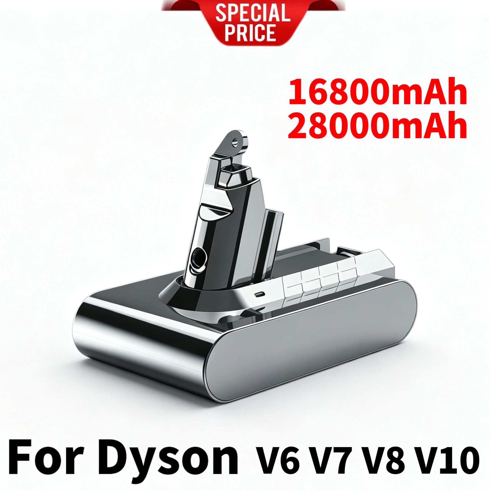 

21.6V28000Ah ForDyson Battery Replacement DC62 DC59 DC58 SV03 SV04 SV09 V6 Animal Motorhead V6 Slim V6 Absolute Vacuum Batter