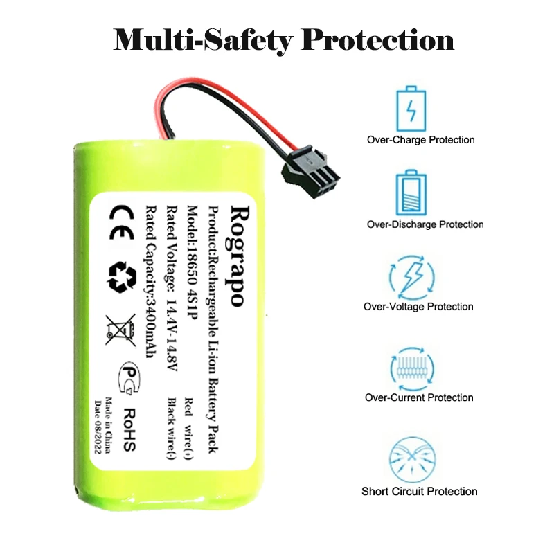 New 3400mAh C465-J1-4S1P 4inr19/66 Robotic Battery Pack For OKP Life K2 K3P K4 K5 K7 Robot Vacuum Cleaner