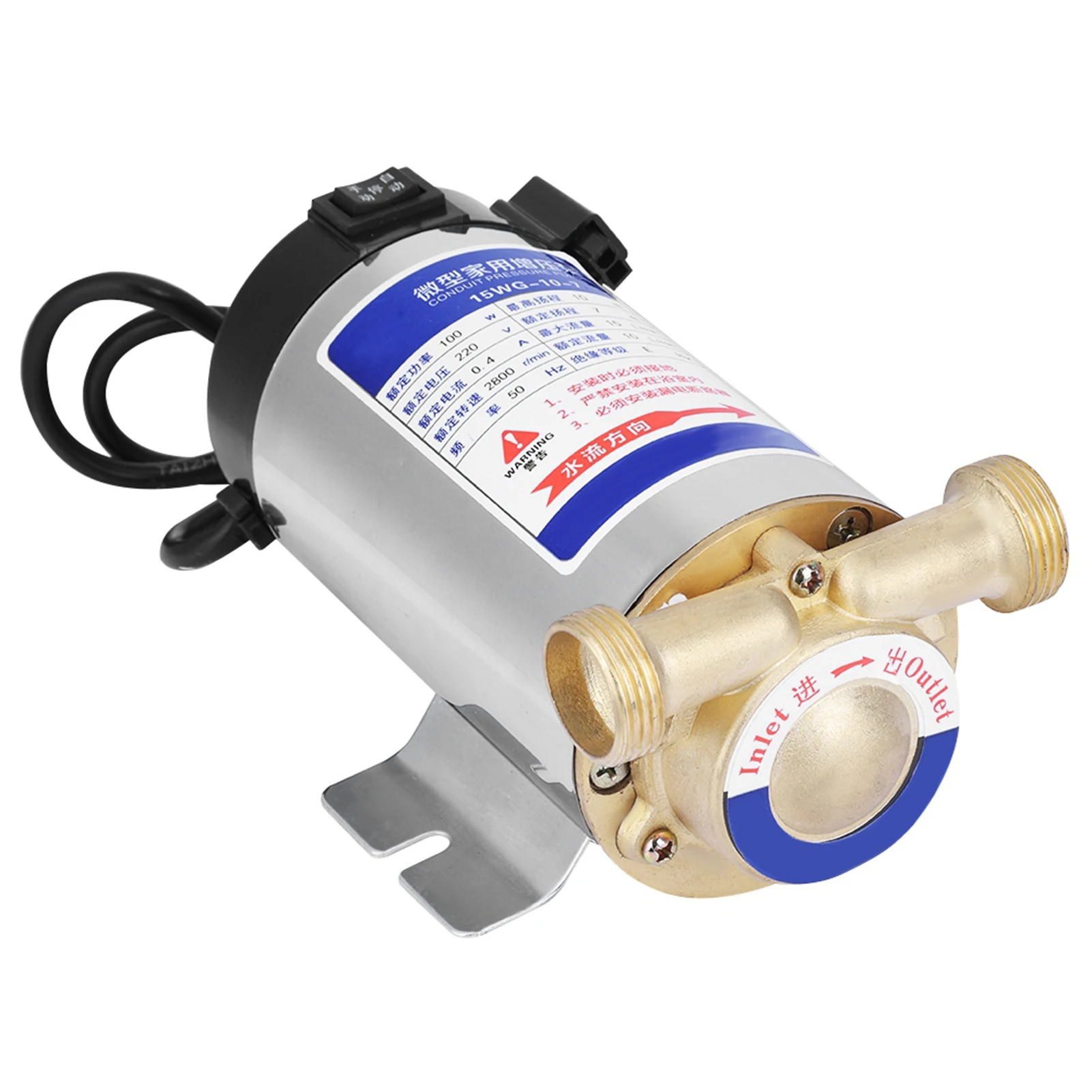 Auto Boost Pomp, 220V100W Automatische Huishoudelijke RVS Auto Boost Pomp voor Kraanwaterleiding