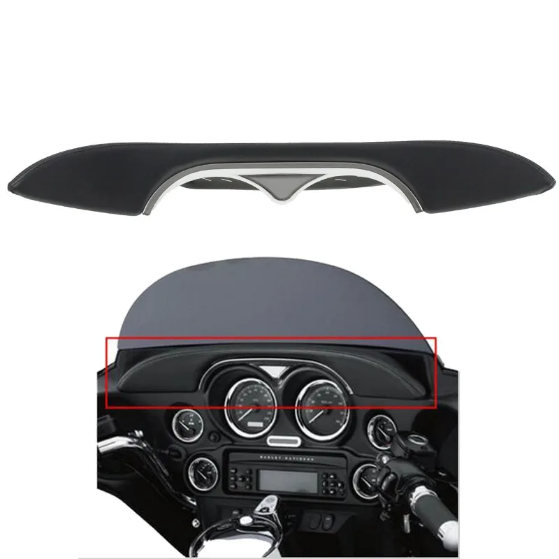 

Motorcycle Gauge Shock Pad & Front Dash Instrument Trim Cover, Vibration Reduction, Scratch Resistant, Easy Bolt-on Installation