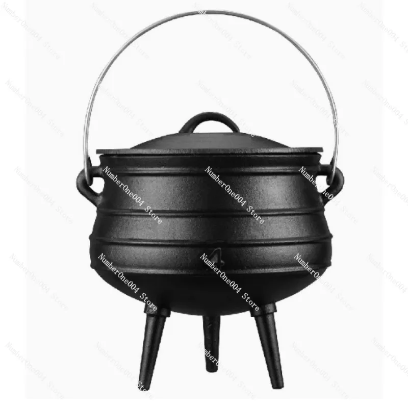 

Hot SalesTop Quality Durable Solid Three-Legged Cast Iron Potjie Pot Large Cauldron for Cooking 25#