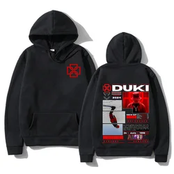 Duki Ameri World Tour Hoodies Men's Women Clothing Fashion Hip Hop Oversized Sweatshirts Unisex Casual Long Sleeve Pullovers