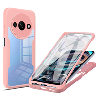 360 ° Full Body Protection Transparent Phone Case for Redmi 13C 12 12C 11A 10 10A 10C 9 9C 9A A3 A2 A1 Shockproof Phone Cover