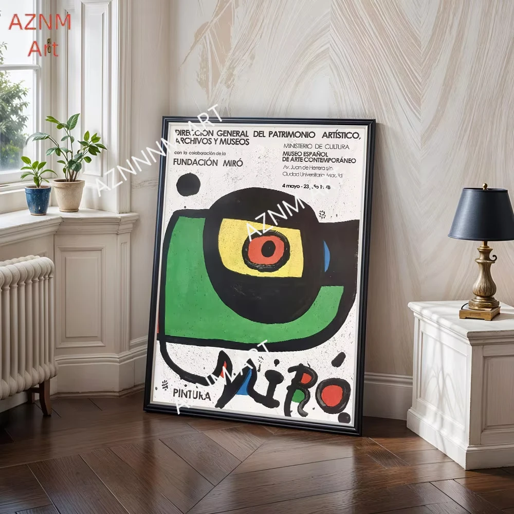 Joan Miro Abstract Art Vintage - Art Craft Kitchen review and price