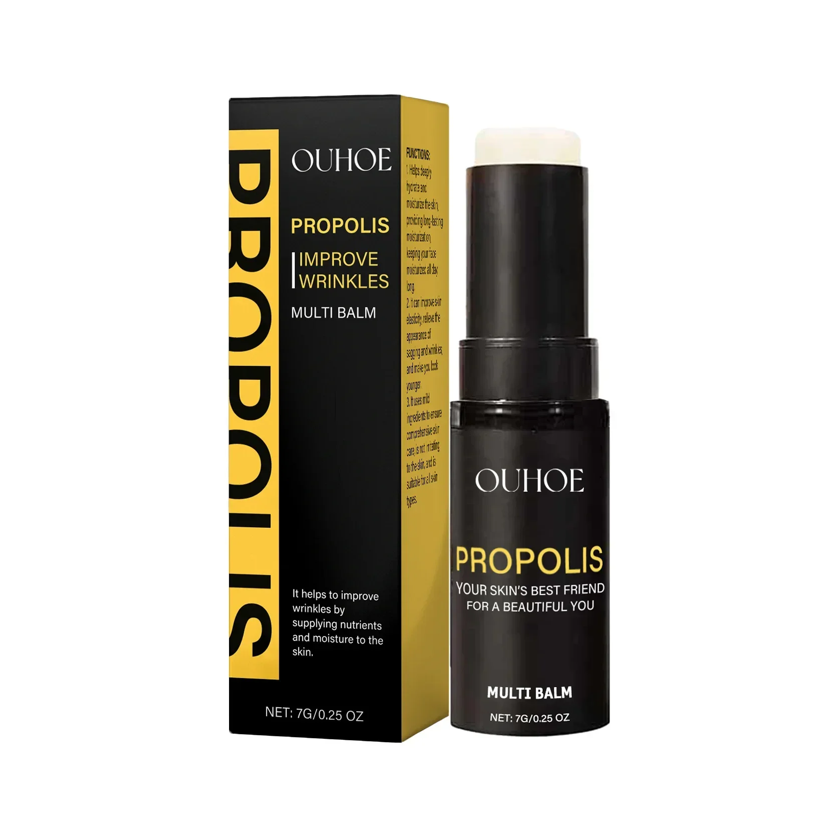 Bee Propolis Eye Cream Nourishing Stick Moisturizing and Tightening Skin Reduce Fine Lines and Wrinkles Brightening and Radiant