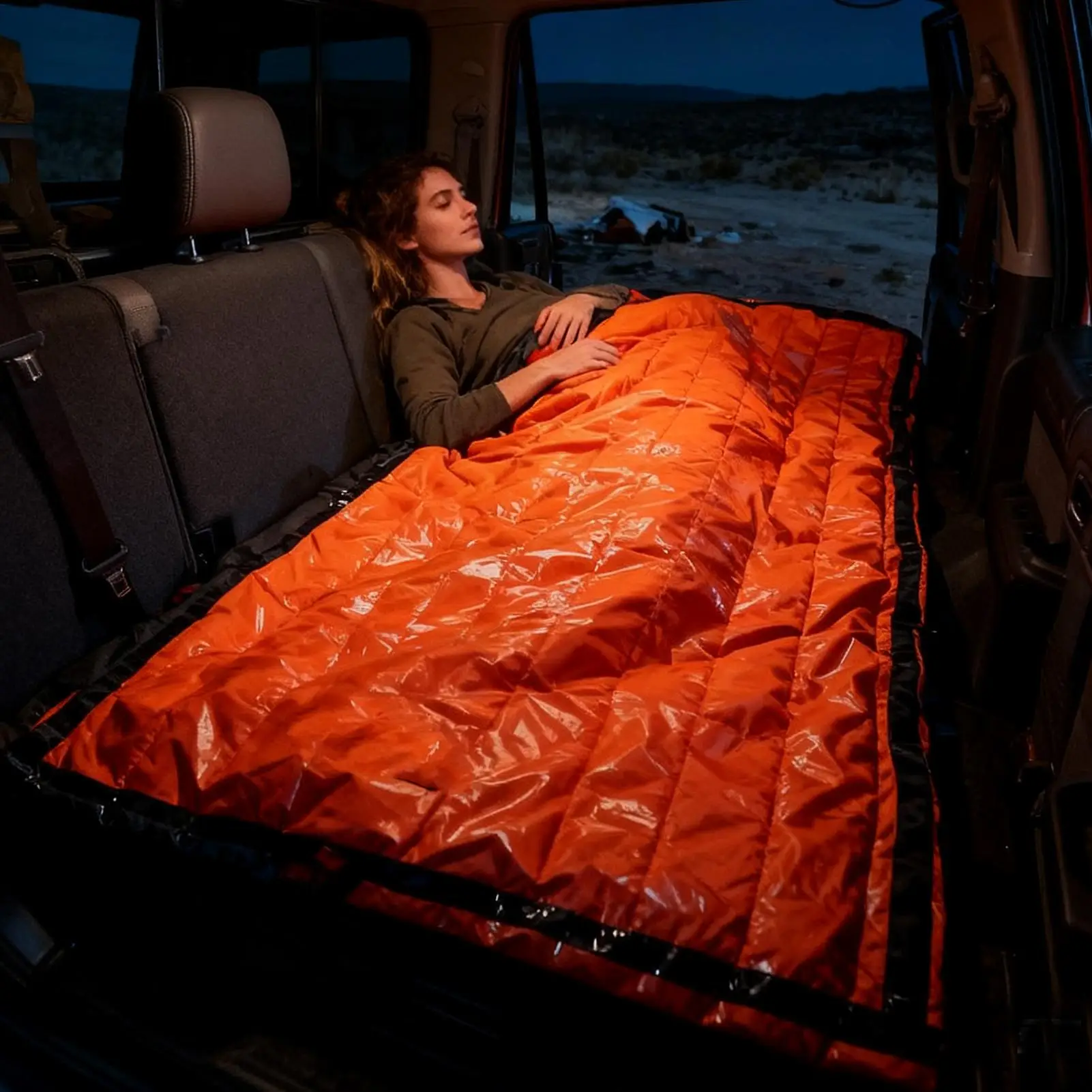 

Спальный мешок для выживания, компактный коврик со свистком, термоодеяло для кемпинга, спальный мешок для пеших прогулок, рыбалки в чрезвычайной погоде