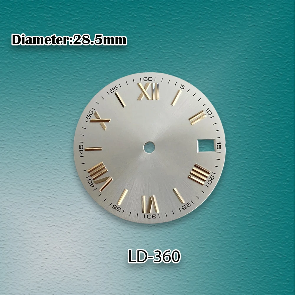 

28.5mm S Logo Rome Sunburst Dial Fit NH35/NH36/4R/7S Japan Movement High Quality Dial Watch Modification Accessories