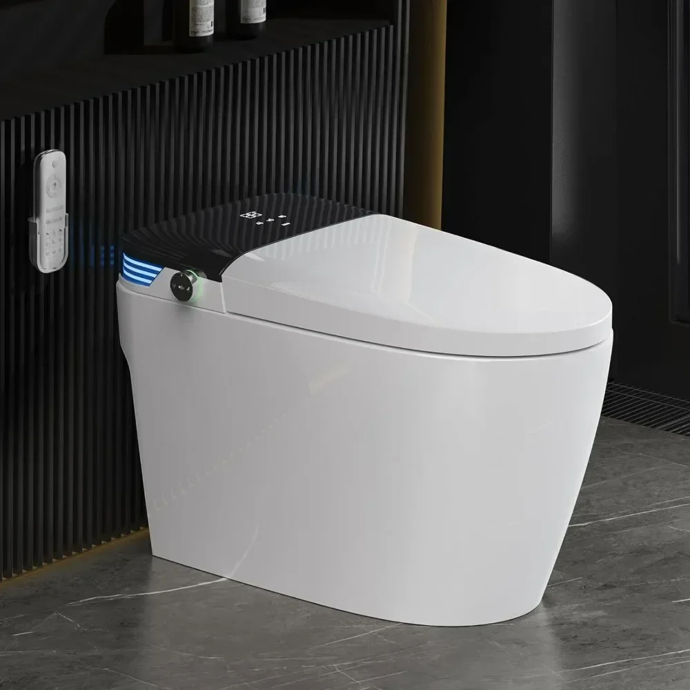 

Smart Toilet, Tankless Smart Toilet With Bidet Built In, One-piece Bidet Toilet Seat, Auto Flush, Auto Open & Auto Close